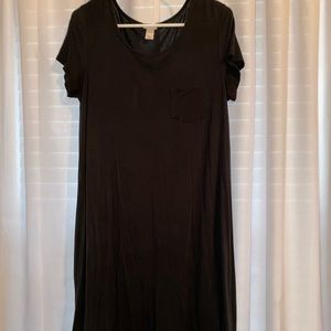 Women’s Black T-shirt Dress